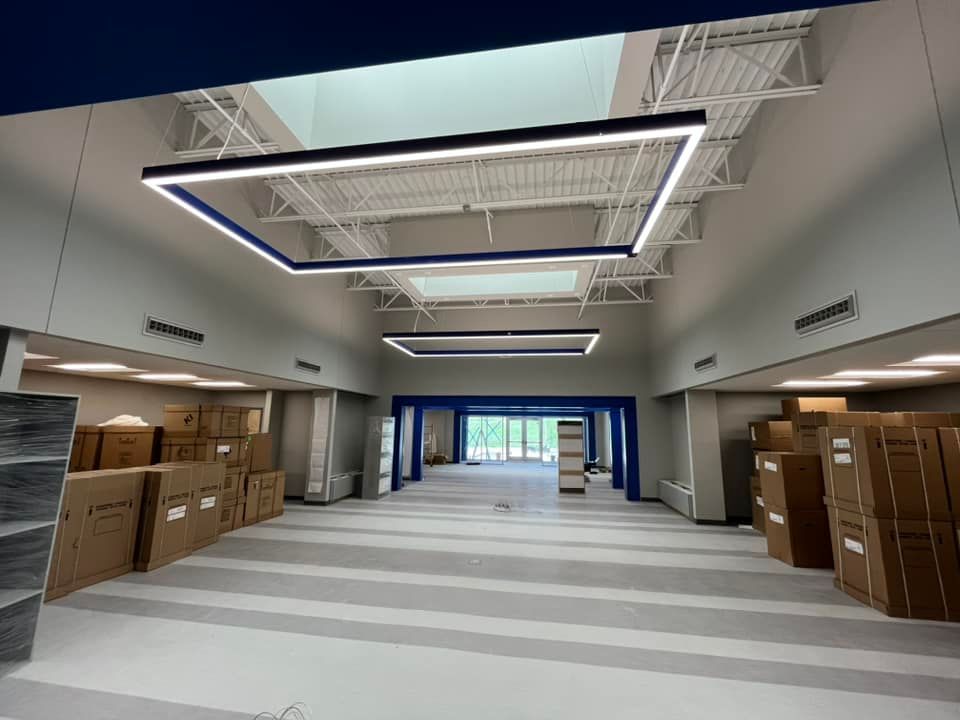 commercial LED lighting installation