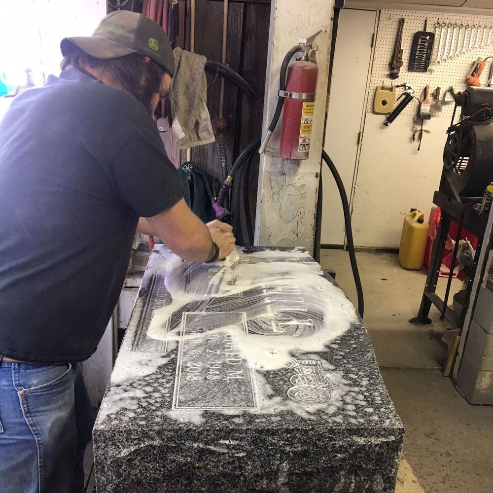 Monument Creation Process — Mount Ayr, IA — Eighmy Friedrich Monument Co
