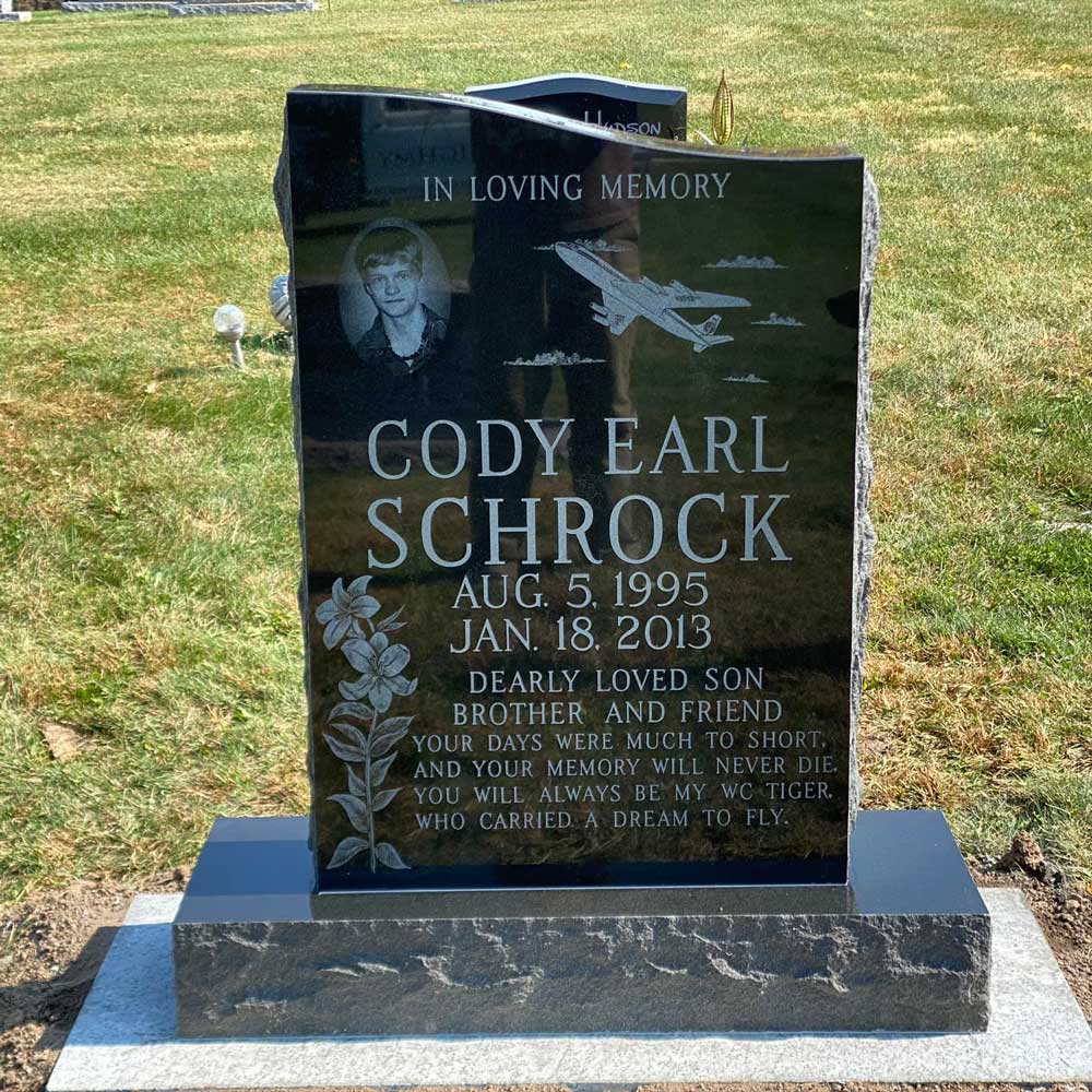 Custom Upright Monument — Mount Ayr, IA — Eighmy Friedrich Monument Co