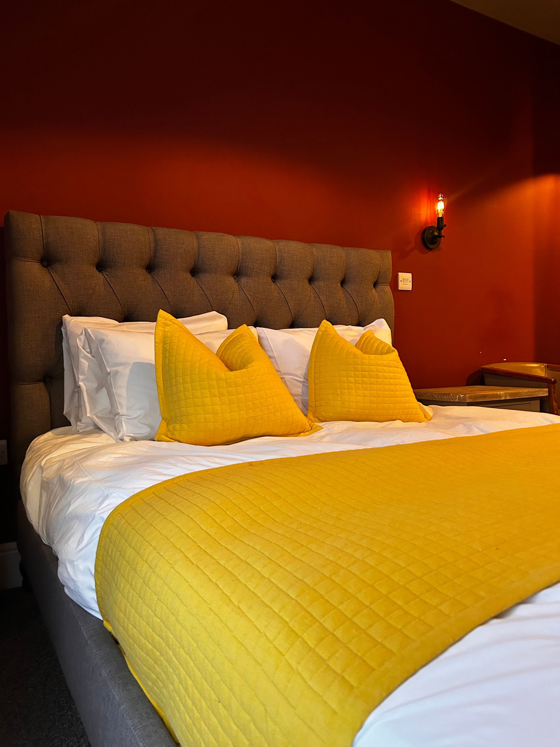 A bedroom at The Acle Steak, Norfolk Broads