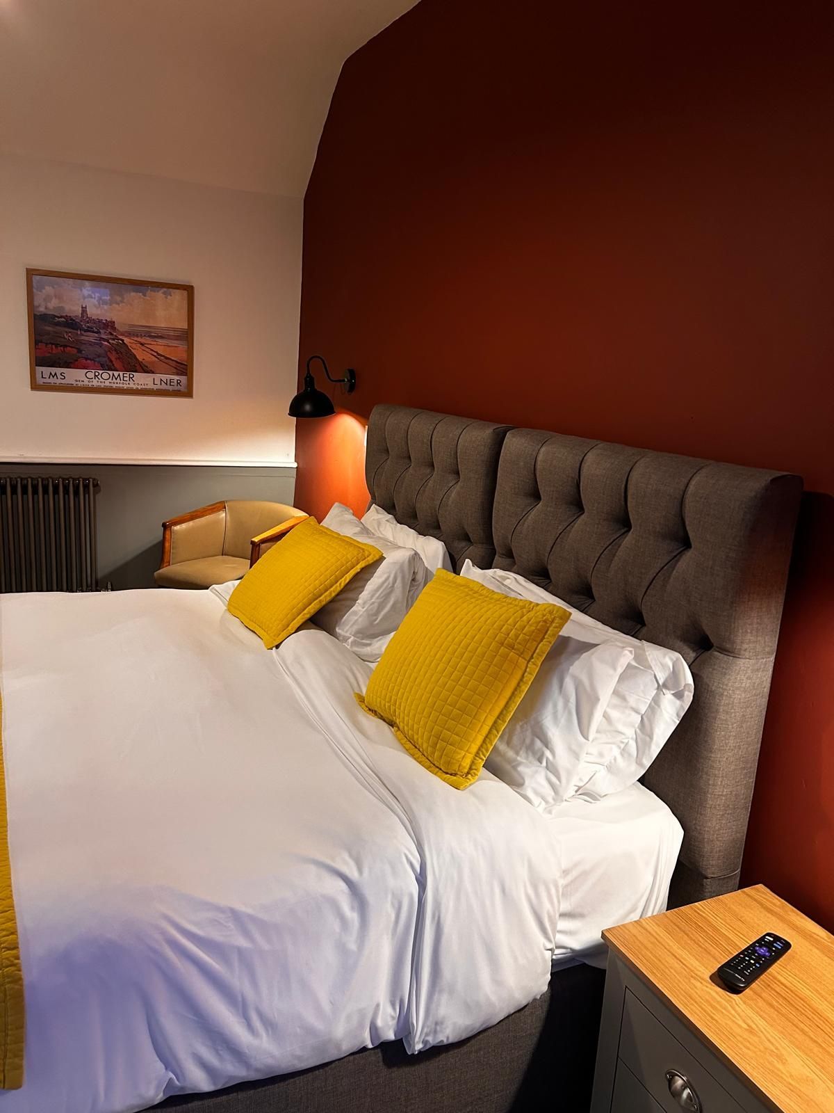 A bedroom at The Acle Steak, Norfolk Broads
