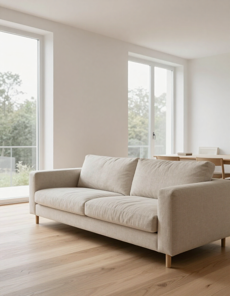 Nordic minimalist apartment interior