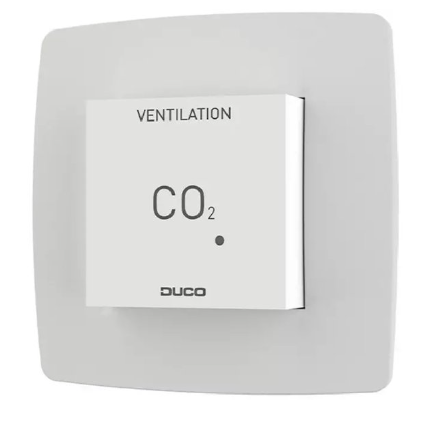 Duco CO2 ruimtesensor met bediening RF/Wired wit