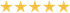 A row of yellow stars on a white background.