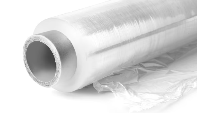Plastico protector azul, plastico stretch