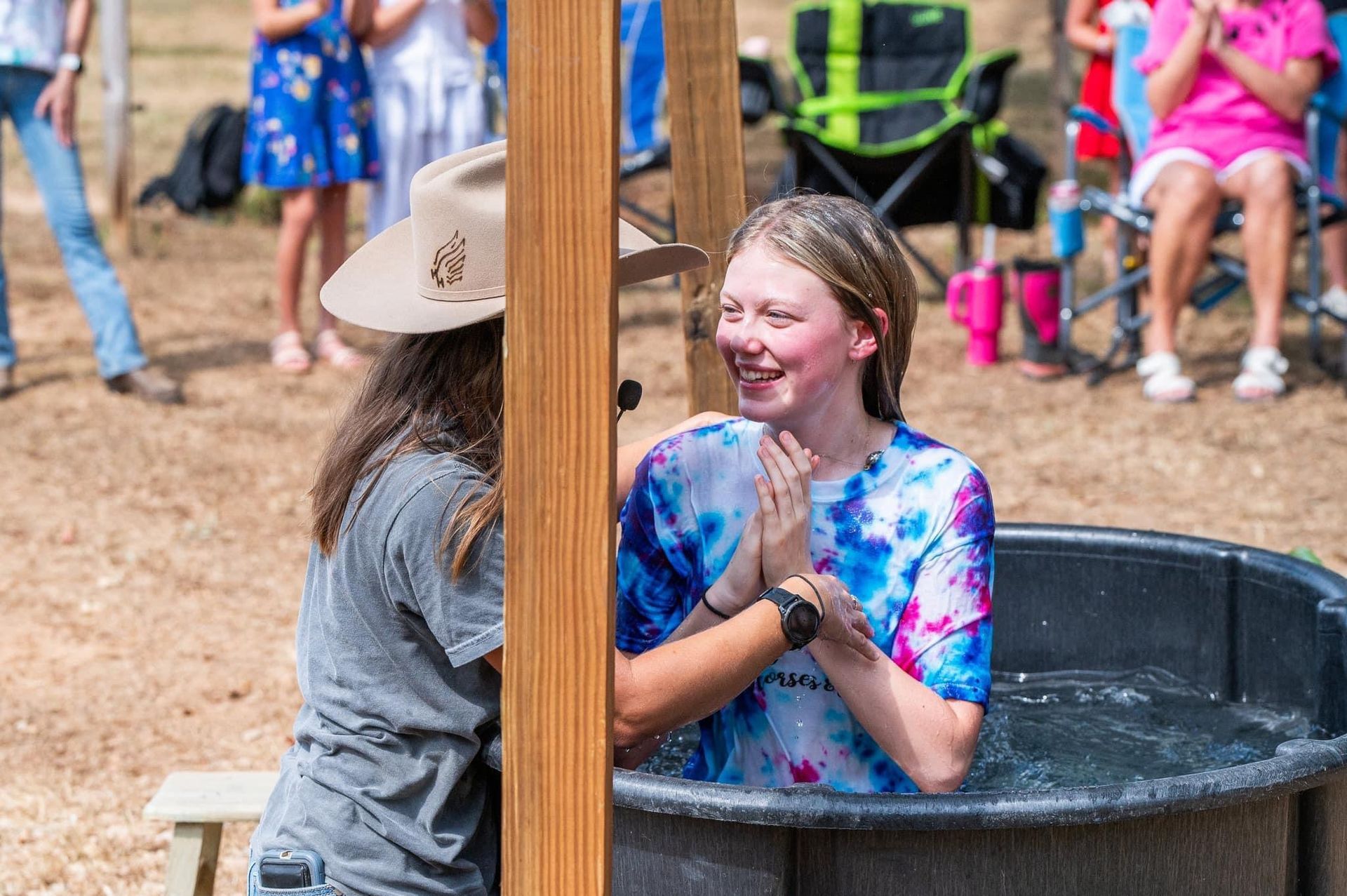 baptism of equestrian athlete