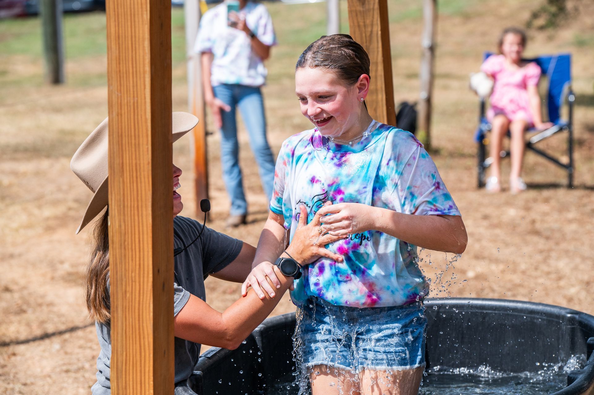 baptism of equestrian athlete