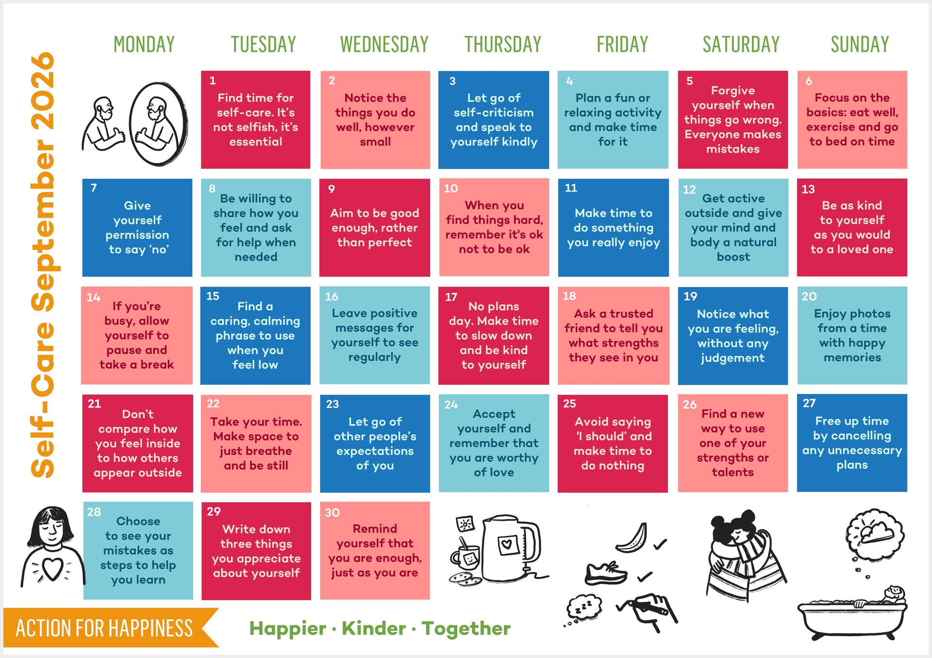 Action for Happiness Calendar