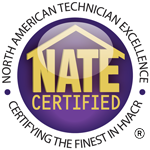 proud to employ NATE certified technicians