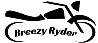 A black minimalist motorcycle graphic featuring the text