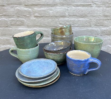 Servies van keramiek