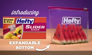Hefty Slider Bags Ad