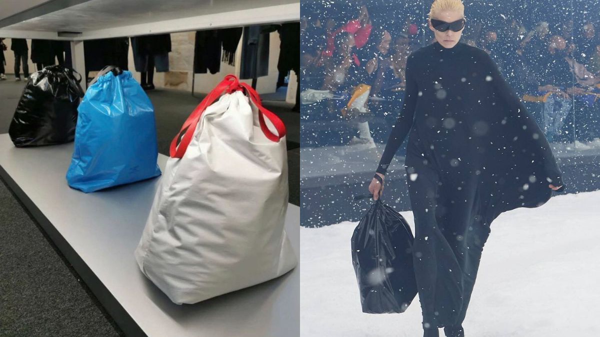 trash bag hand bag
