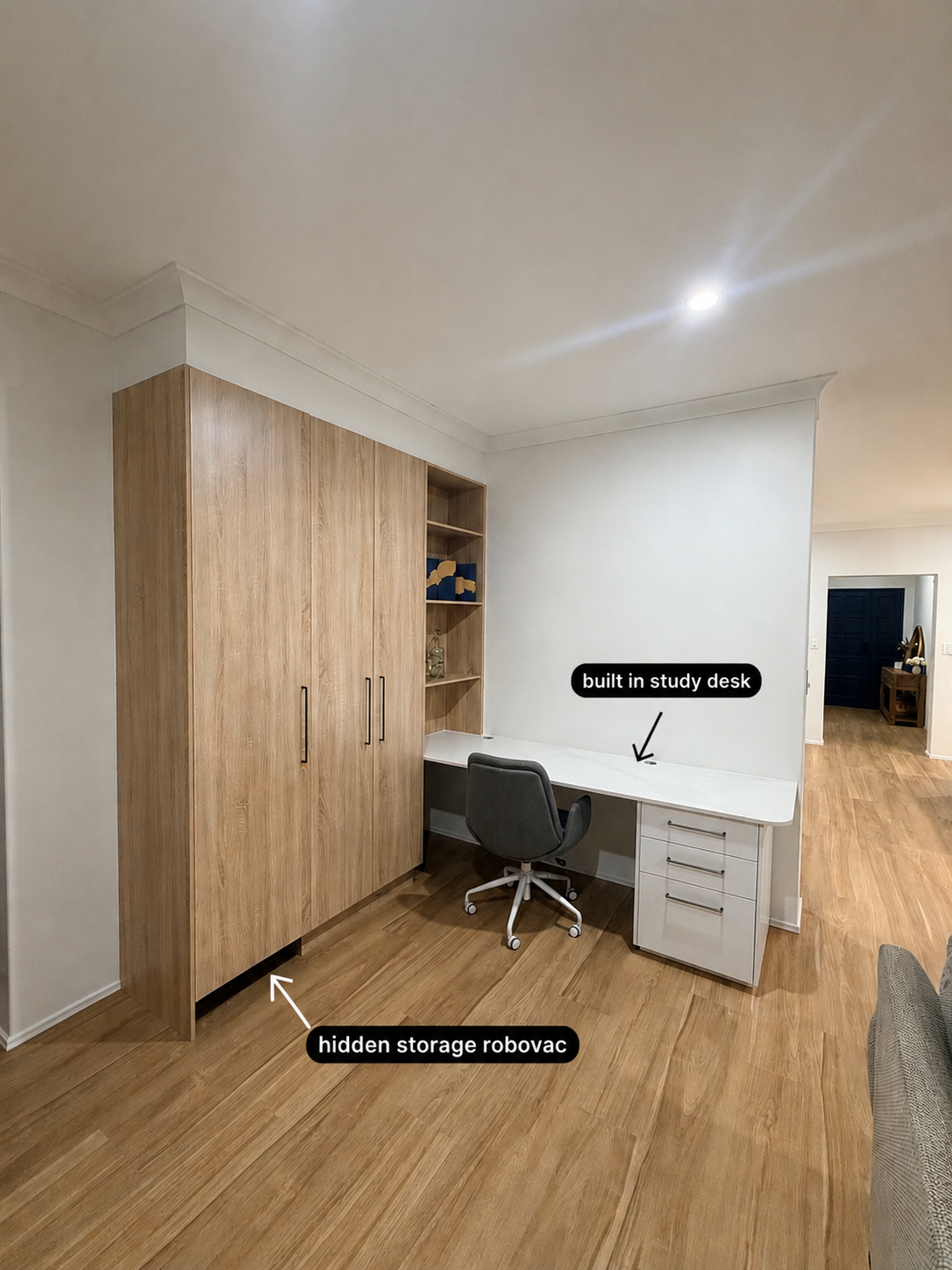 custom built in study desks
