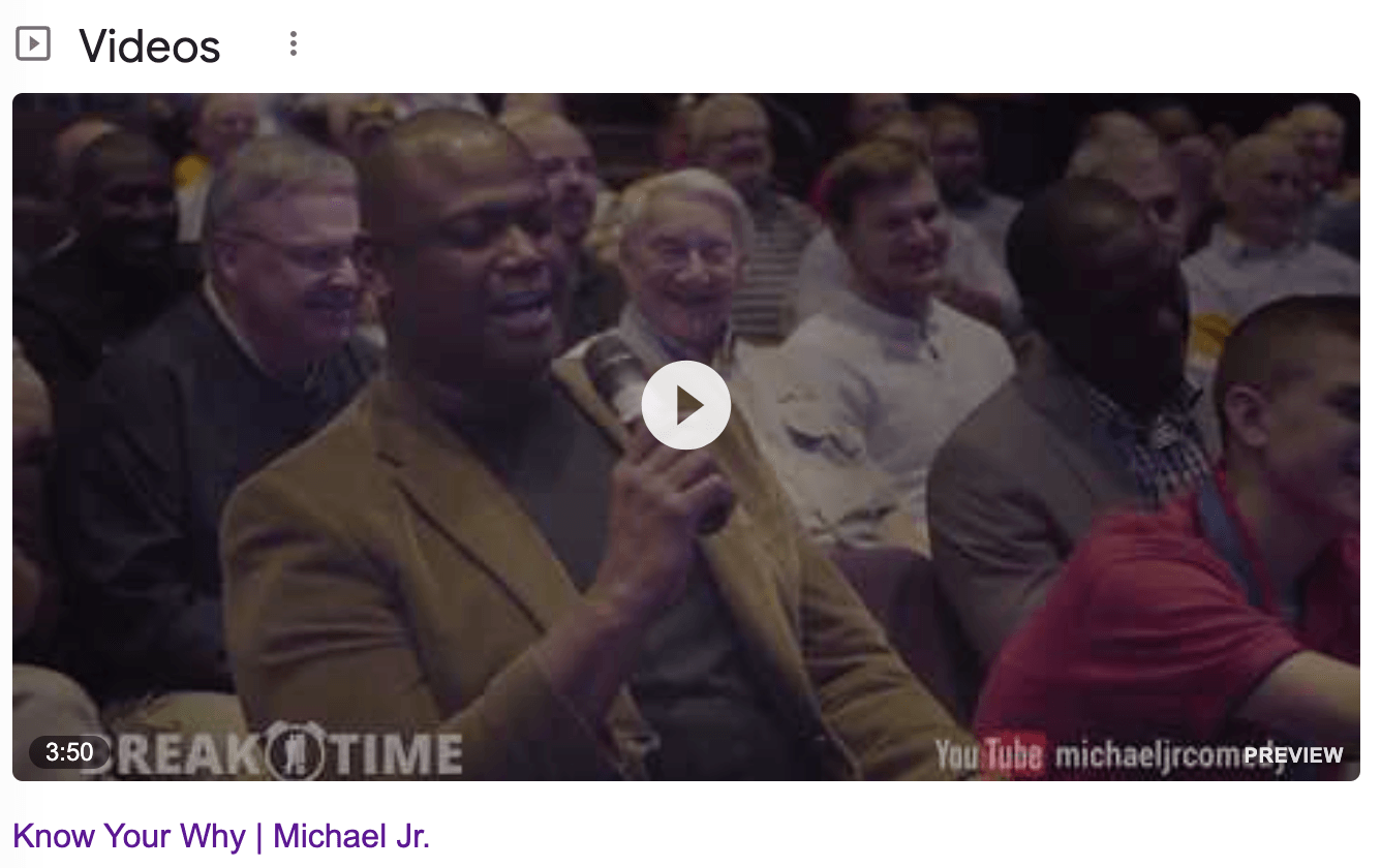 Know your WHY YouTube Watch Now