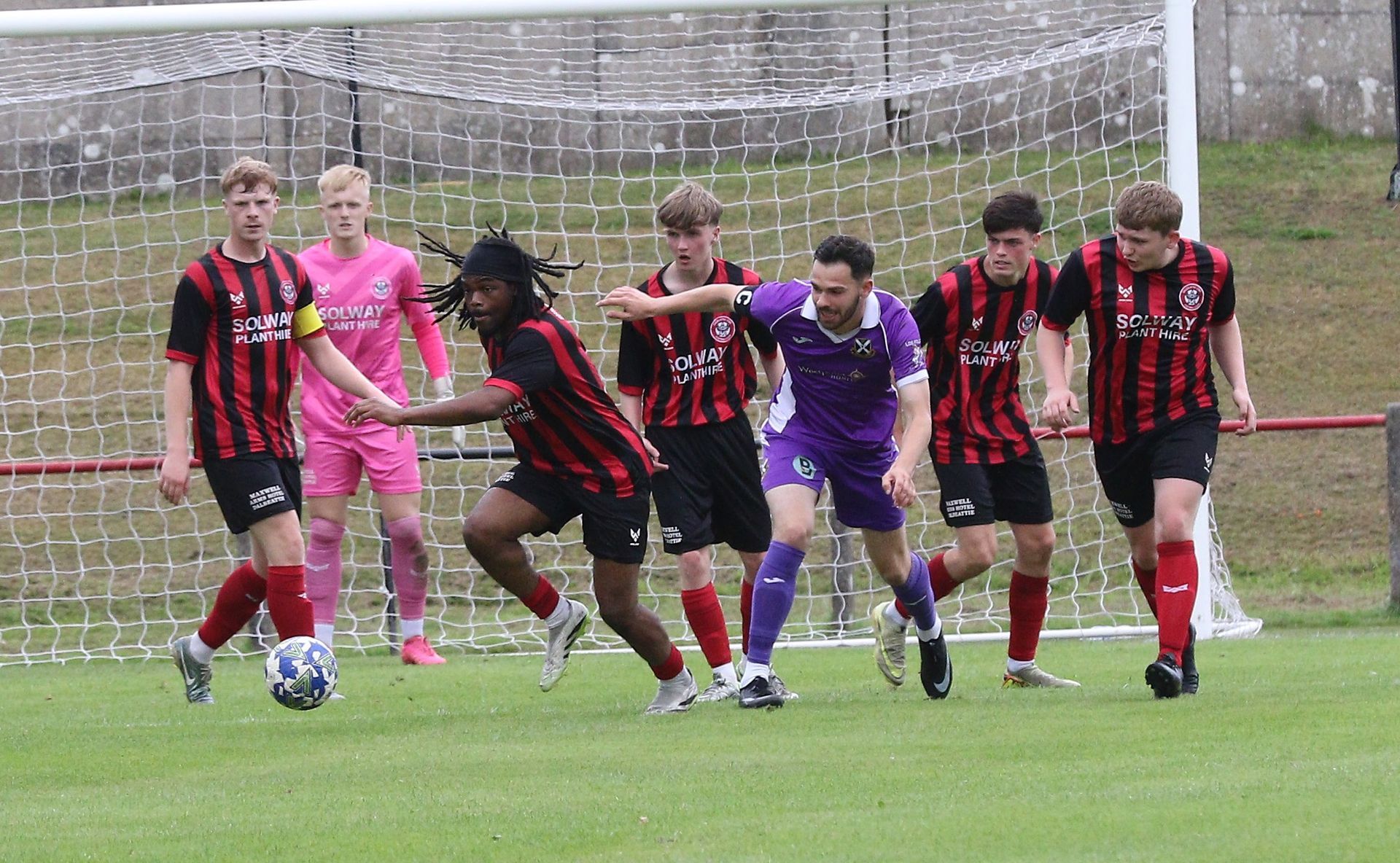 Dalbeattie Star FC playing a match
