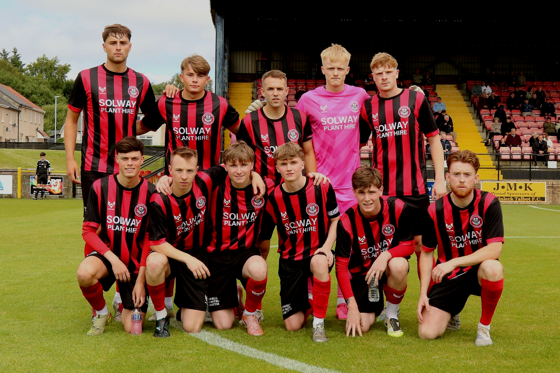 Dalbeattie Star FC playing a match