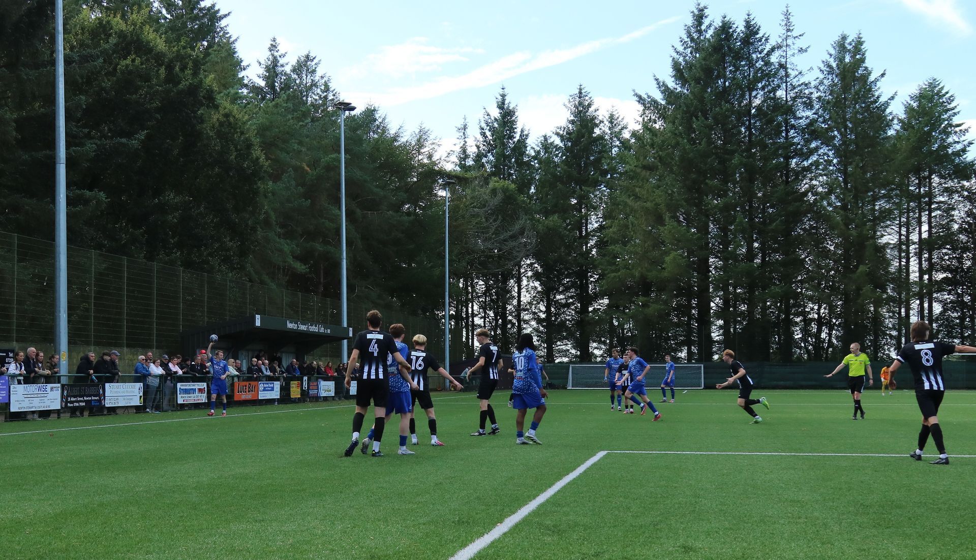 Dalbeattie Star FC playing a match