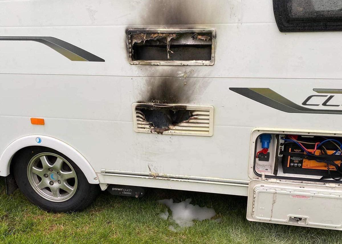 Fire Safety Stick saves campervan