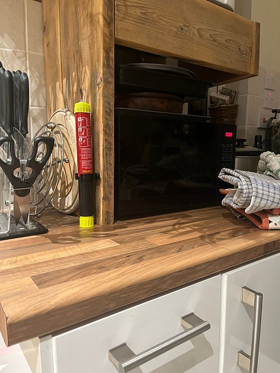 50 second Fire Safety Stick in kitchen