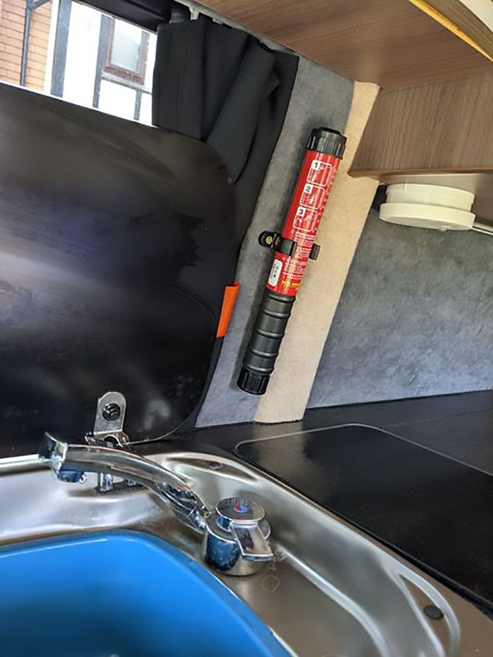 50 second Fire Safety Stick in kitchen
