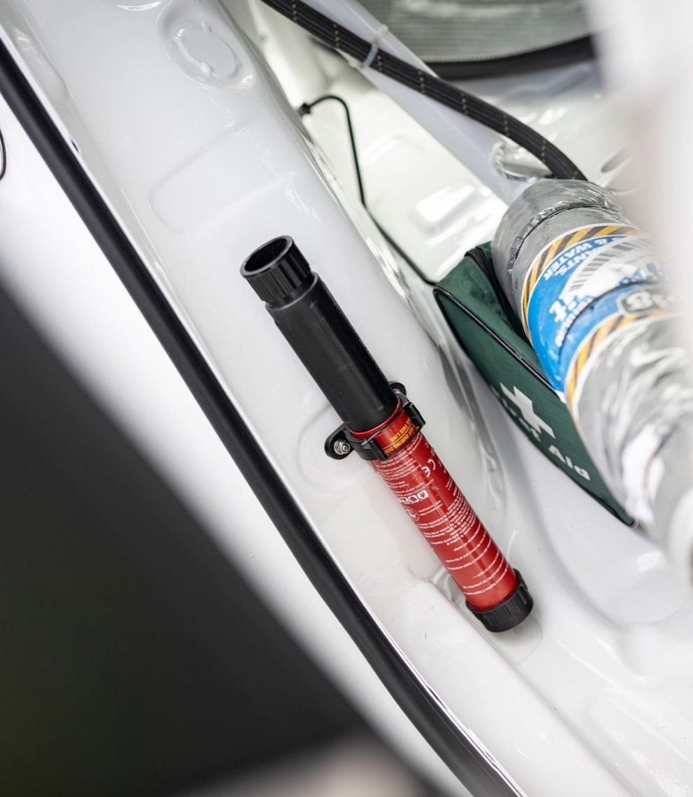 Fire Safety Stick in vehicle