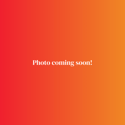 red-to-orange gradient background with centered white text reading “Photo coming soon!”