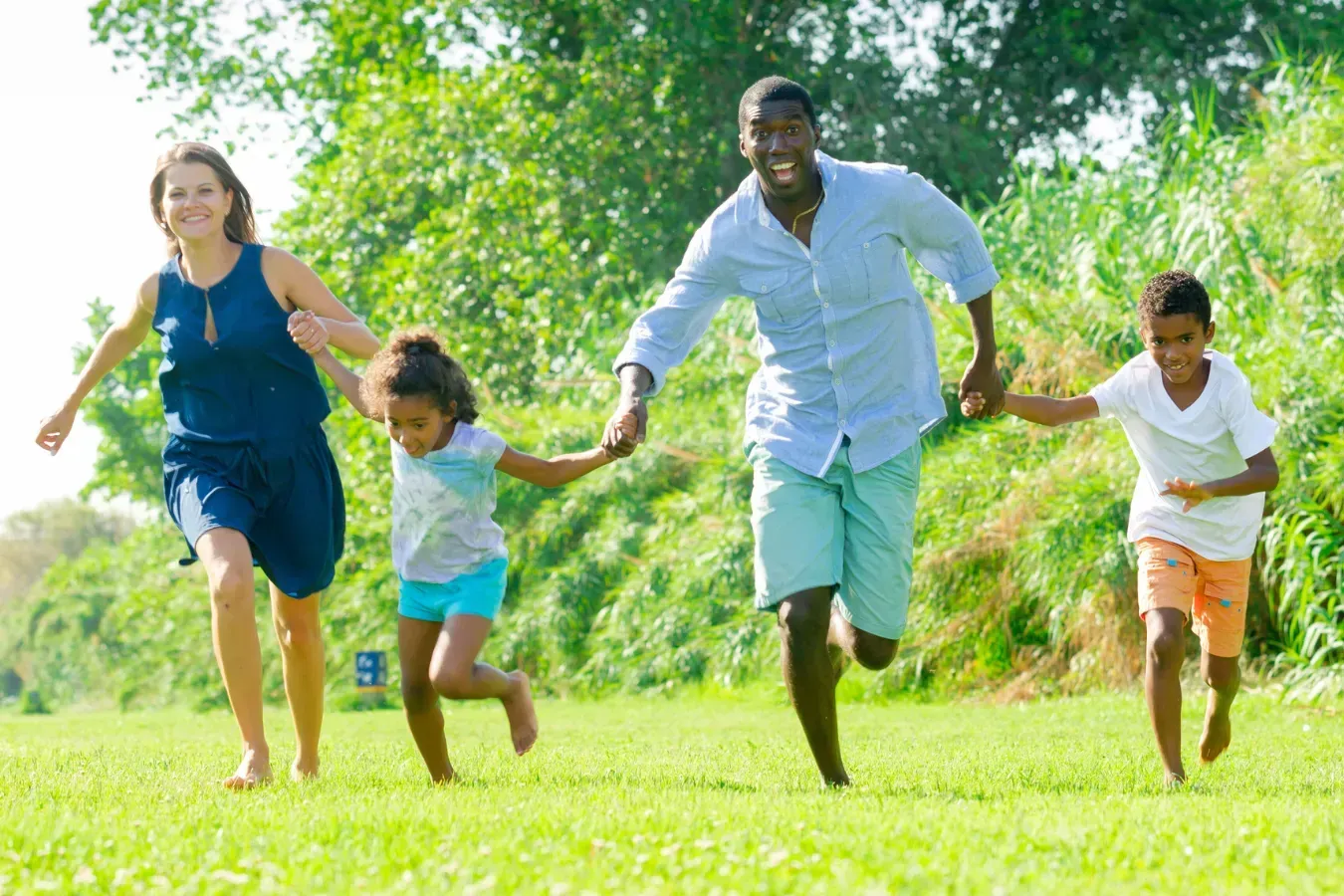 Family enjoying an active lifestyle after successful knee replacement surgery