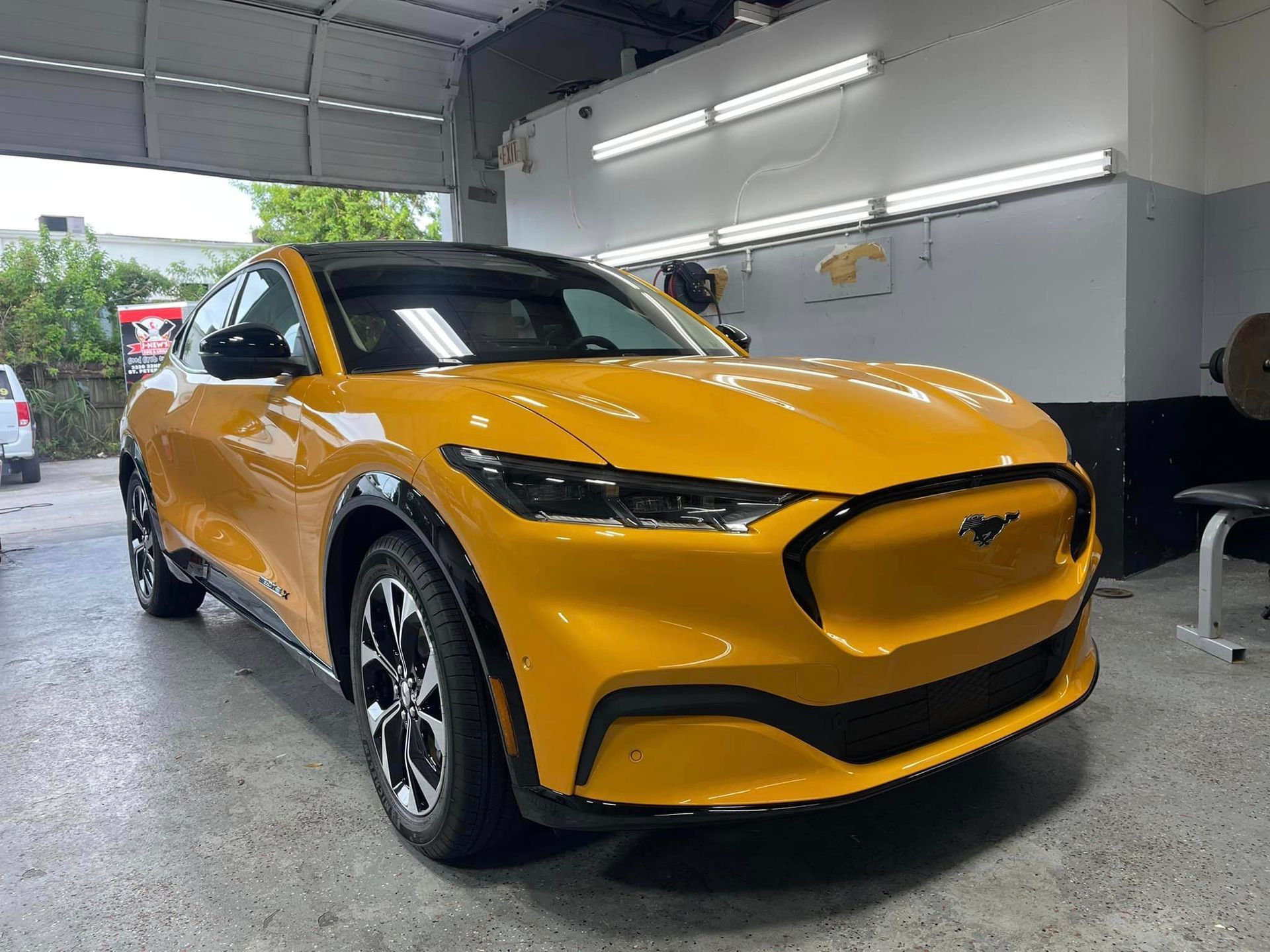 Yellow Painted Car