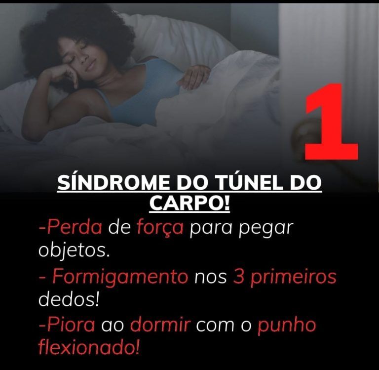 Mulher dormindo com o texto 