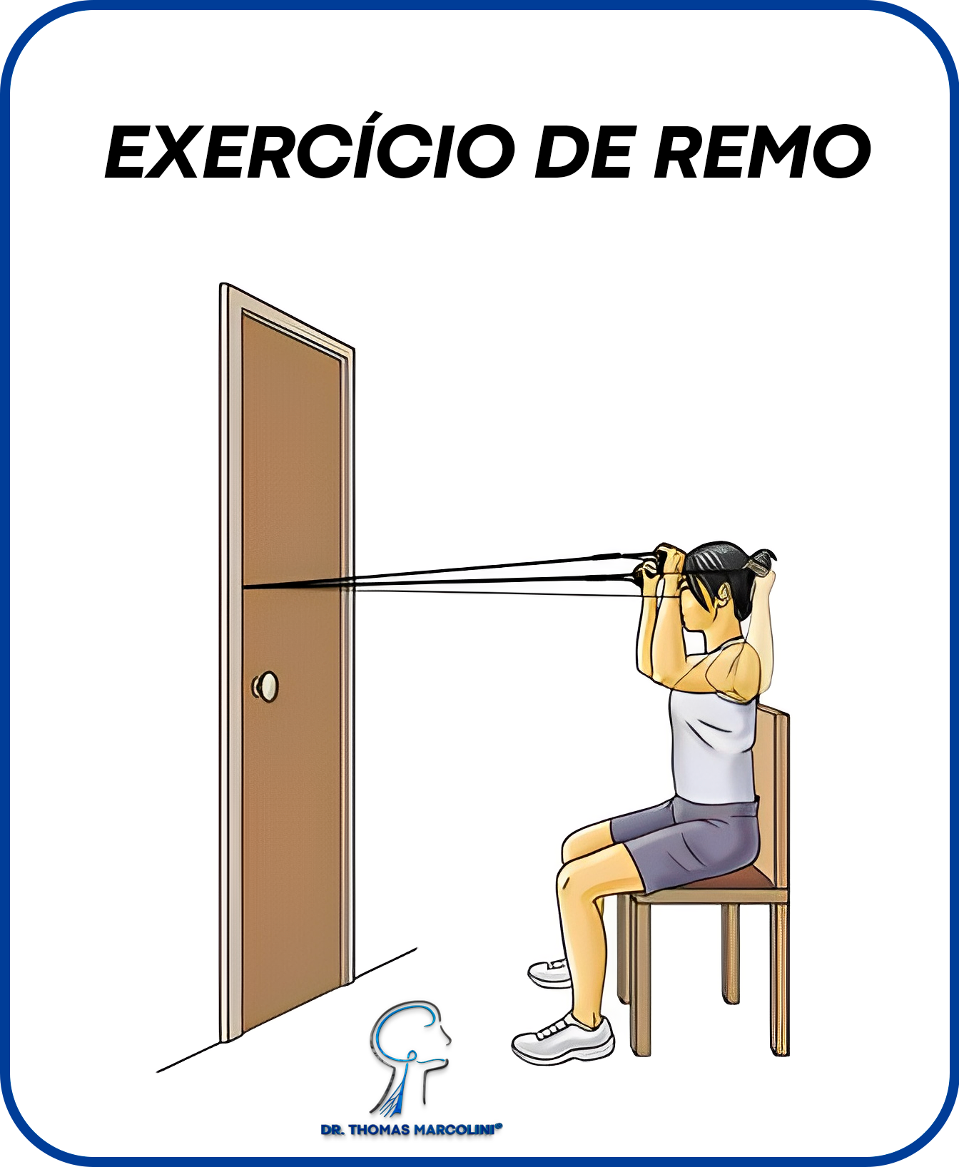 Exercício de Remo para alívio da síndrome do desfiladeiro torácico