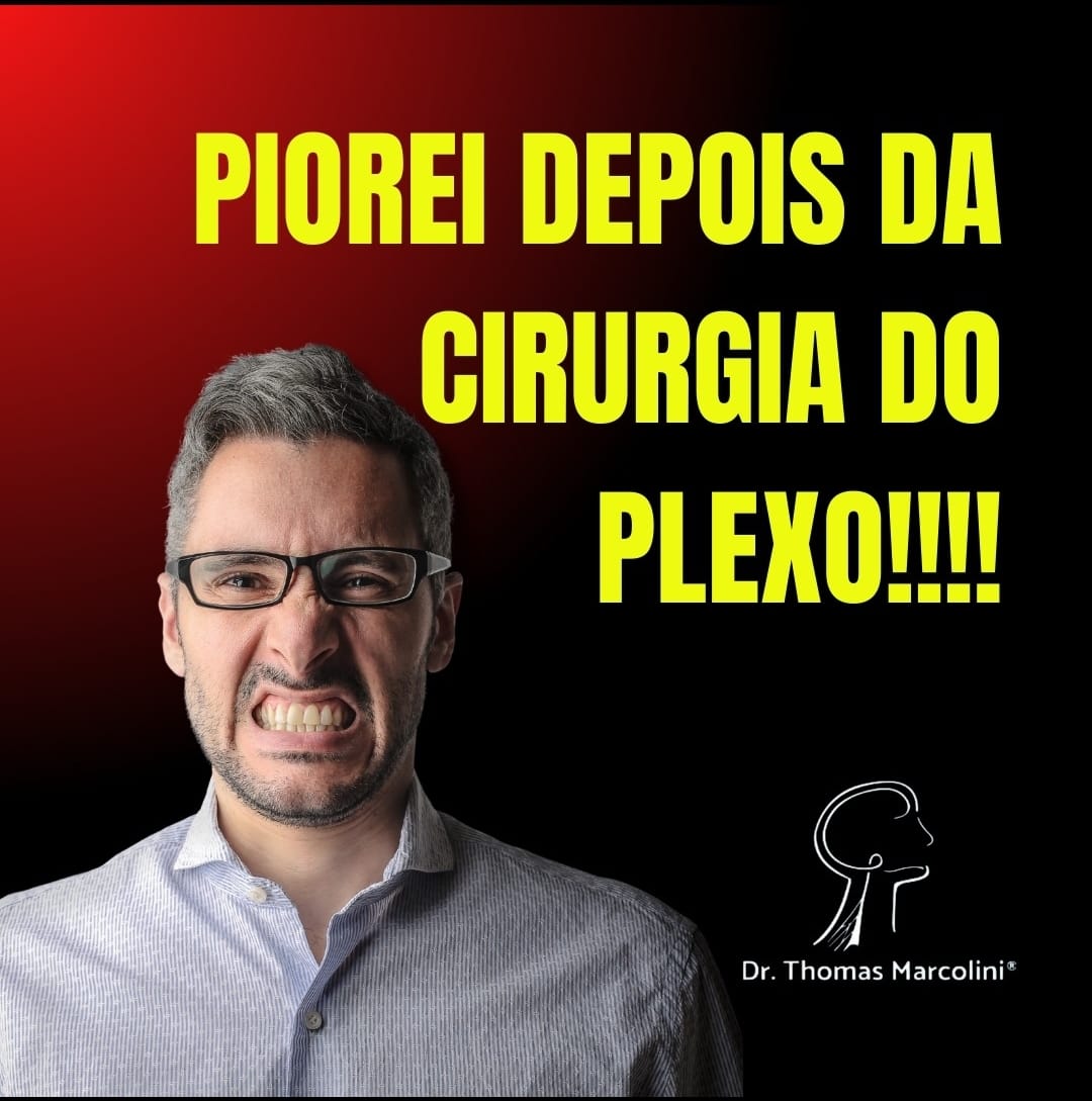 Homem fazendo careta de dor, com o texto
