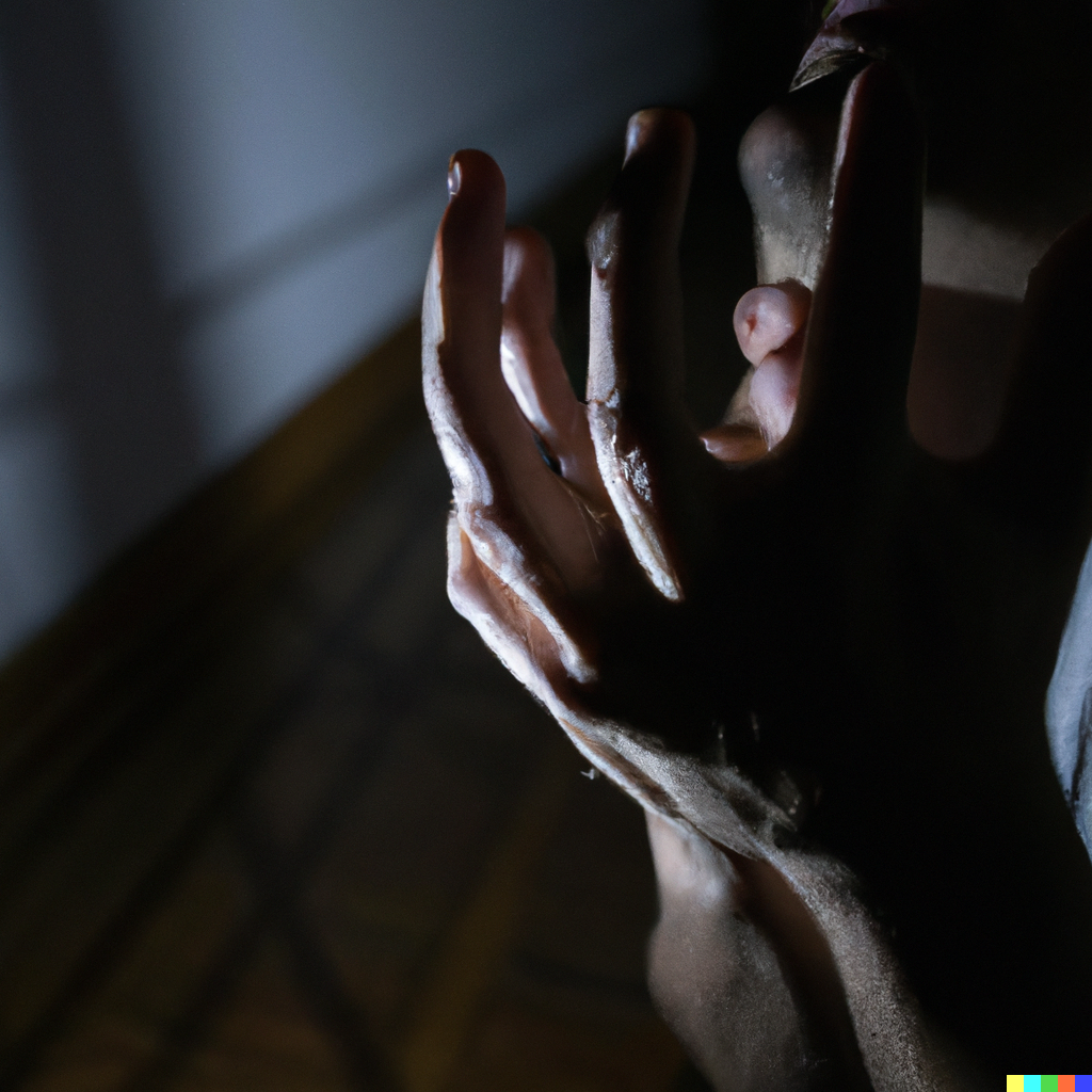 Mão com pele escurecida e alterações tróficas, sintoma da dor complexa regional que não melhora com o tempo