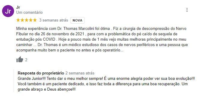 Depoimento real do paciente Junior do Dr. Thomas Marcolini.