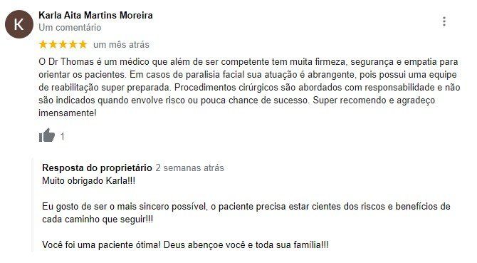 Depoimento real da paciente Karla do Dr. Thomas Marcolini.