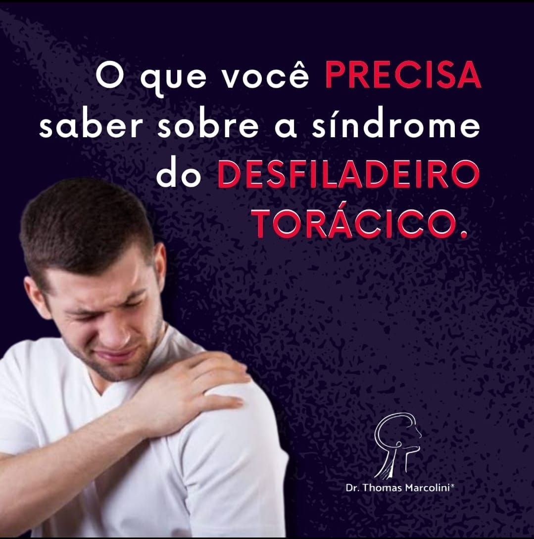 Dr. Thomas Marcolini, neurocirurgião especialista em nervos periféricos, com homem sentindo dor no ombro pela síndrome do desfiladeiro torácico