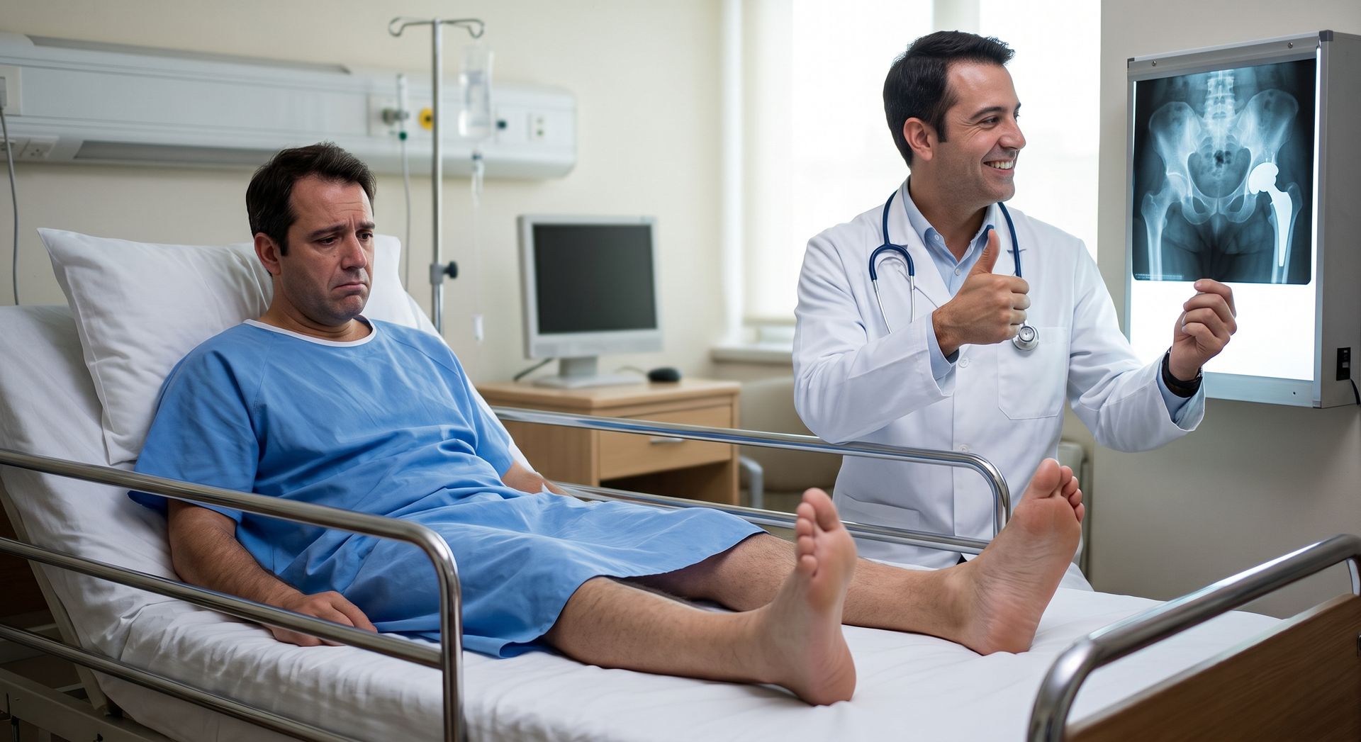 Paciente com pé caído após cirurgia, quadro avaliado pelo Dr. Thomas Marcolini, especialista em nervos periféricos