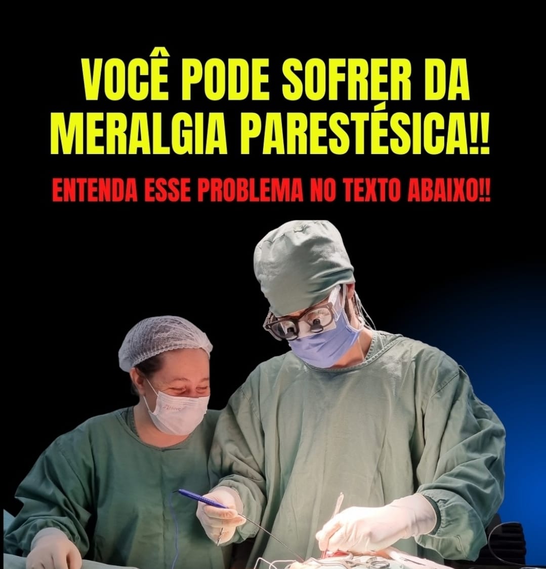 Meralgia parestésica causa queimação e formigamento na coxa direita. Meralgia parestésica causa queimação na coxa esquerda.