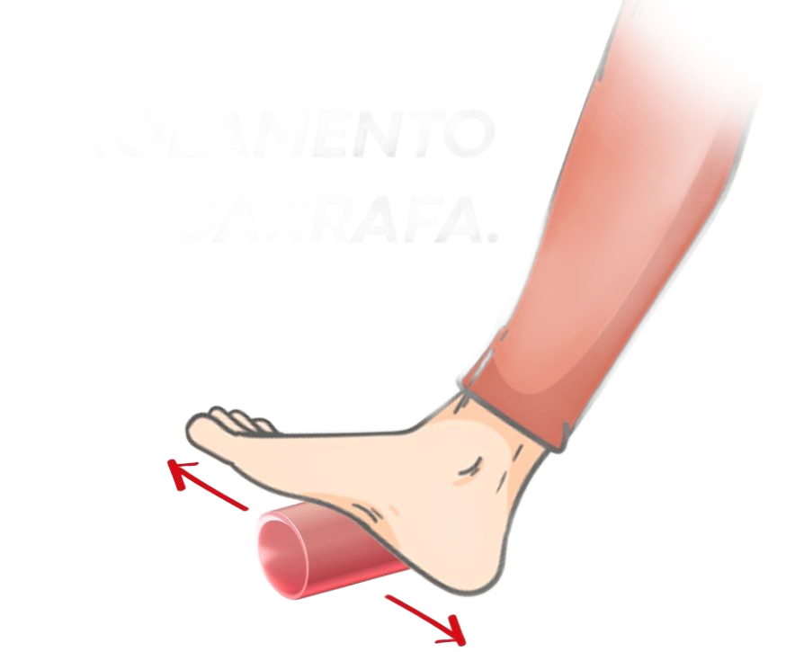 Rolamento de garrafa: exercício para nervo fibular e pé caído