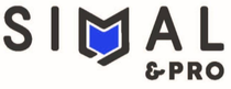Logo SIMAL & PRO in testo nero e blu con un'icona a forma di scudo stilizzato.