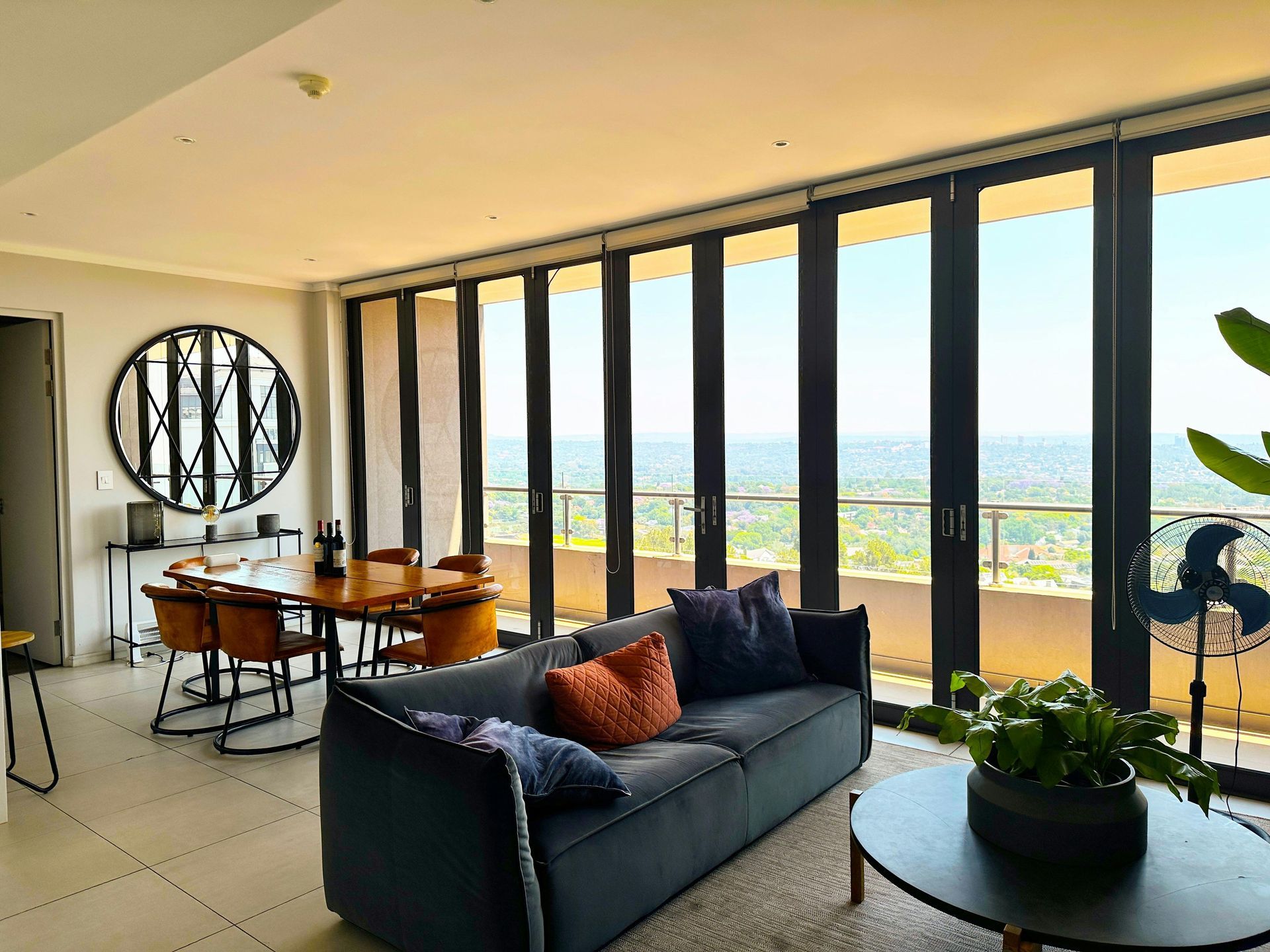 Modern Living Room With Newly Installed Windows — Kracken Windows and Doors In Terrey Hills, NSW