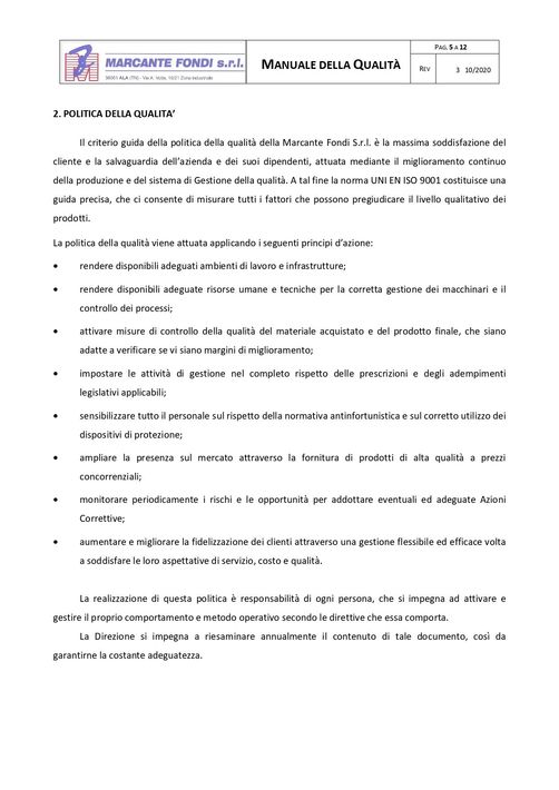 CERTIFICATO-ISO CERTIFICATO-ISO