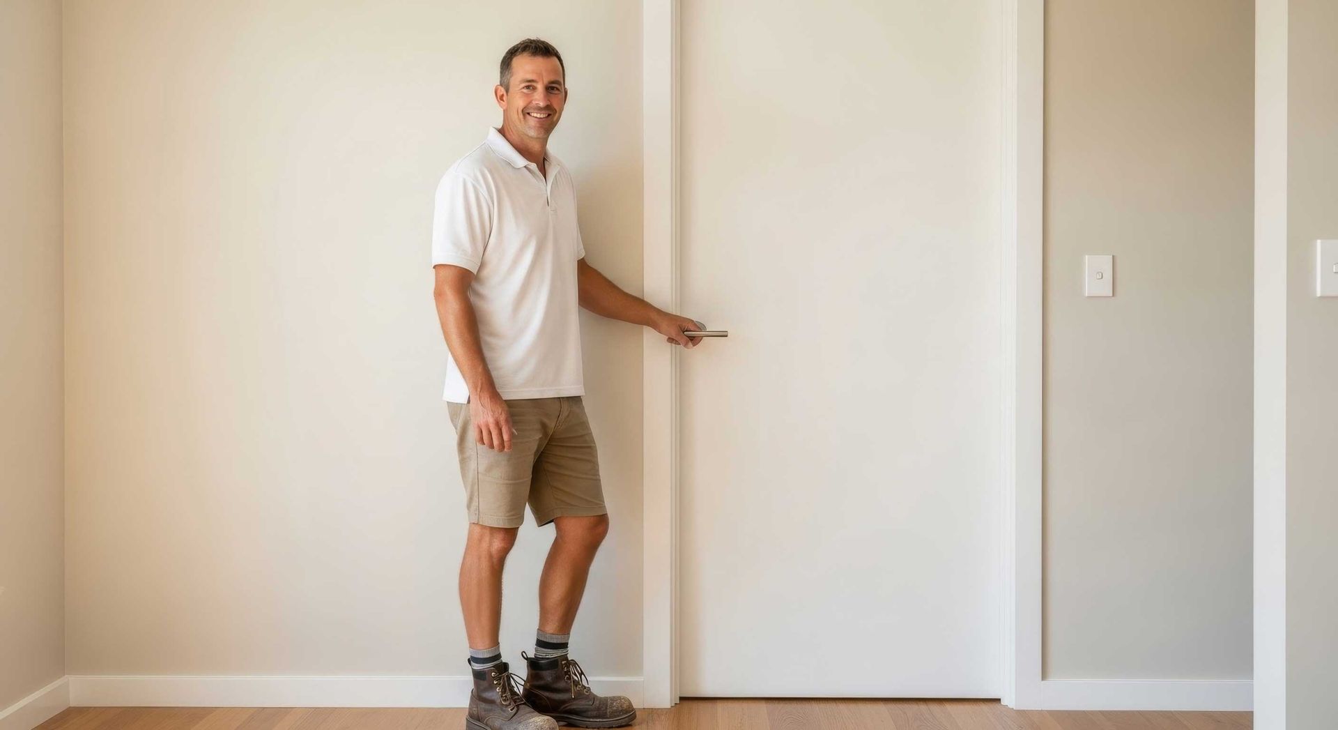 Before and After Interior Door Transformation Toowoomba