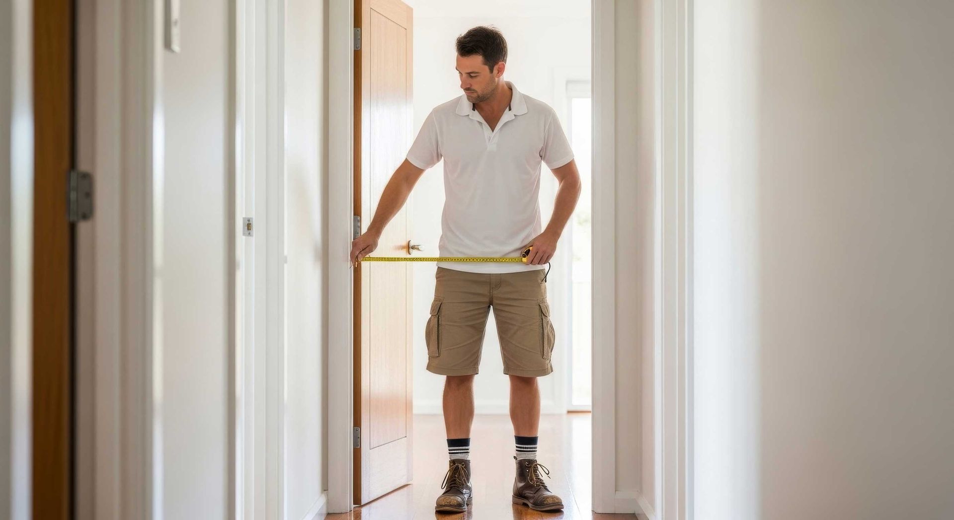 Local Handyman Aligning Uneven Interior Door Toowoomba