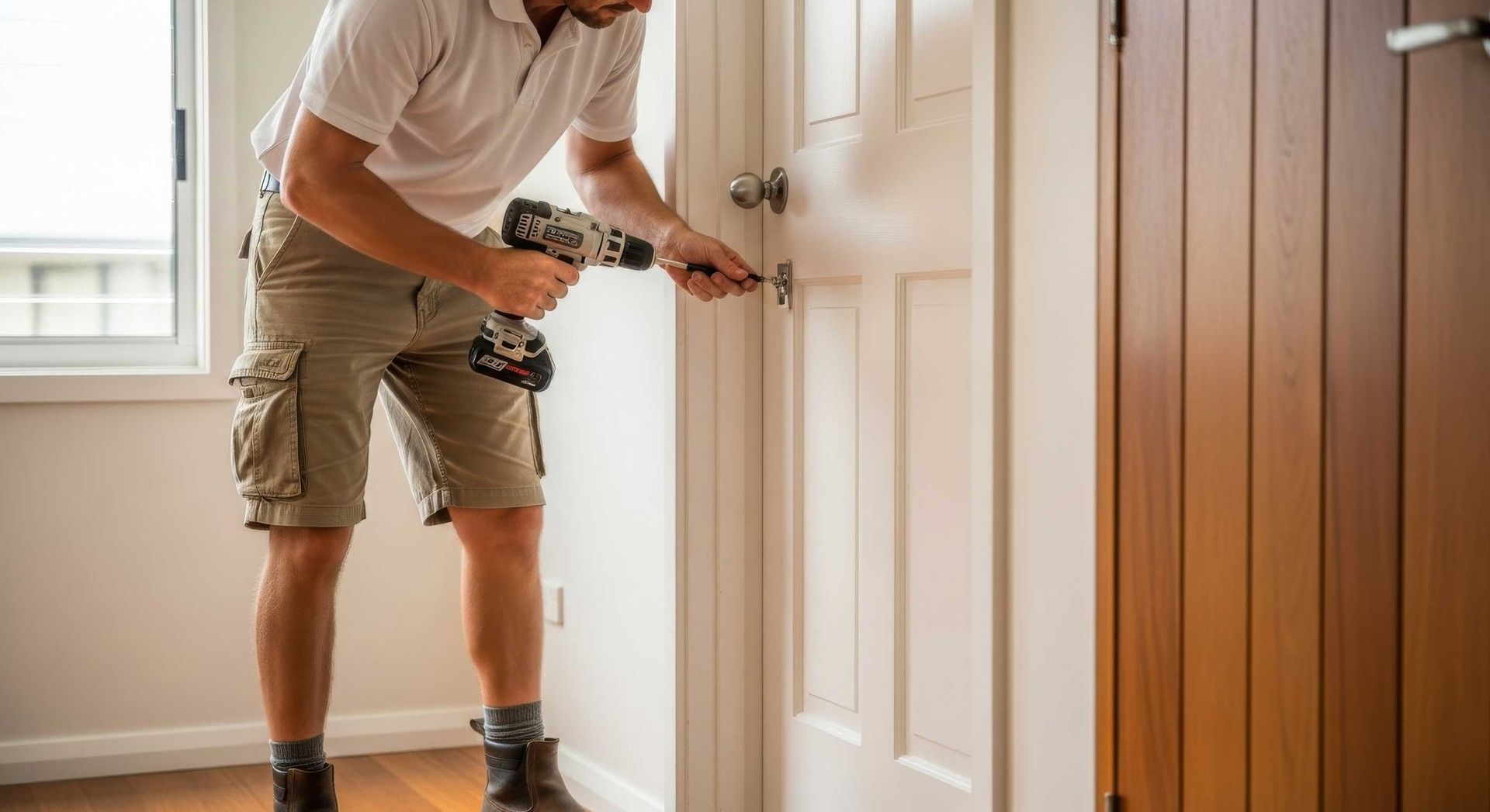 Interior Door Handle and Lock Professionally Installed Toowoomba