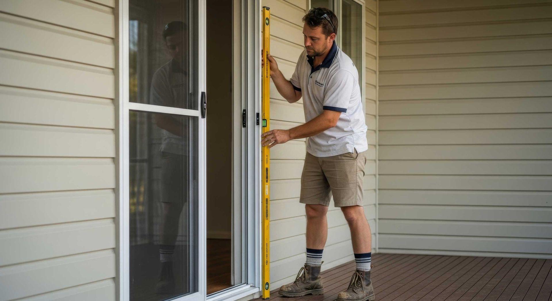 French Doors Installed On A Timber Porch With Handrail Toowoomba