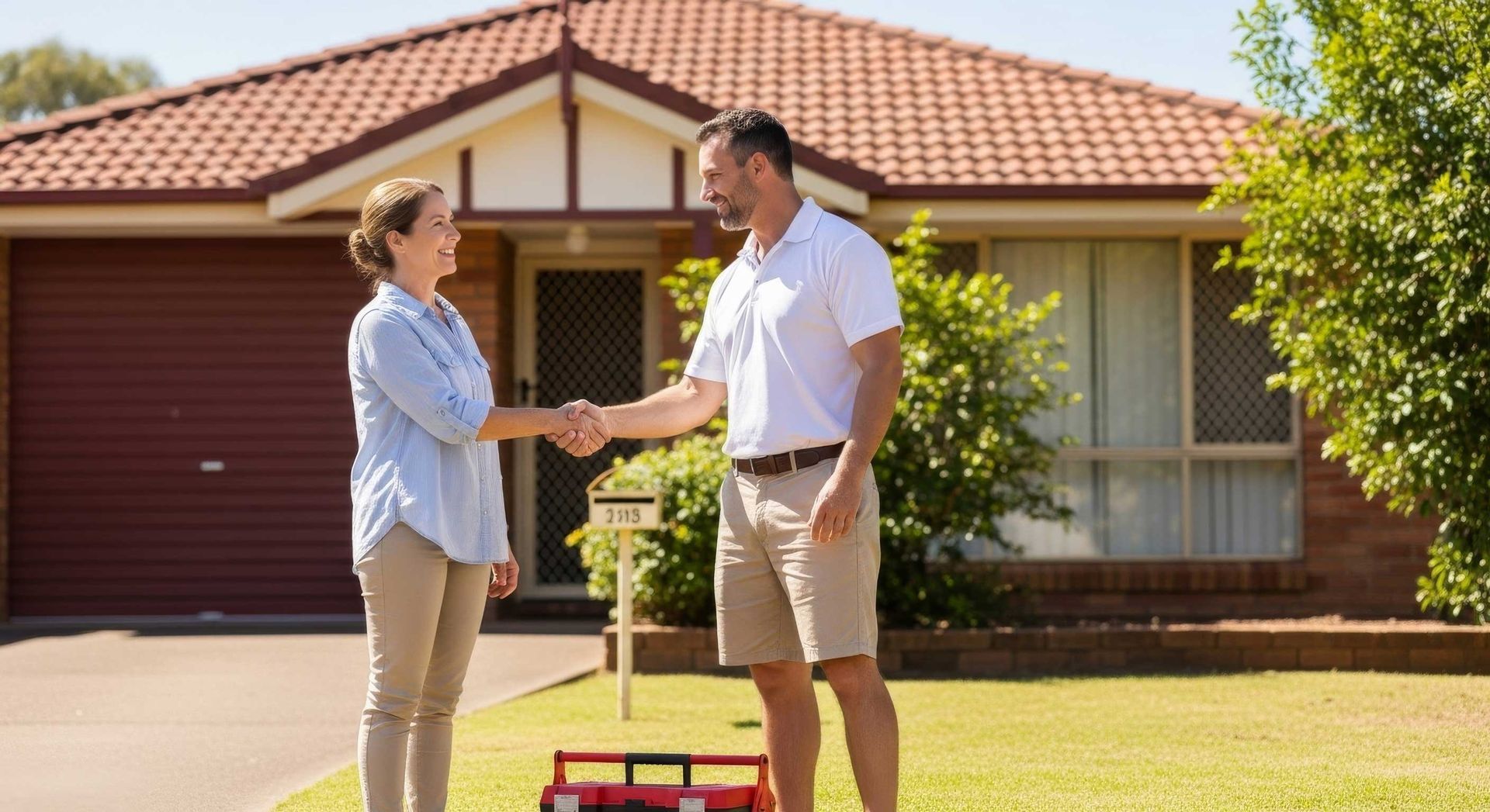 Local handyman repairing sagging roof frame in Toowoomba