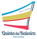 Quinta da baleeira pousada logo with a boat on it