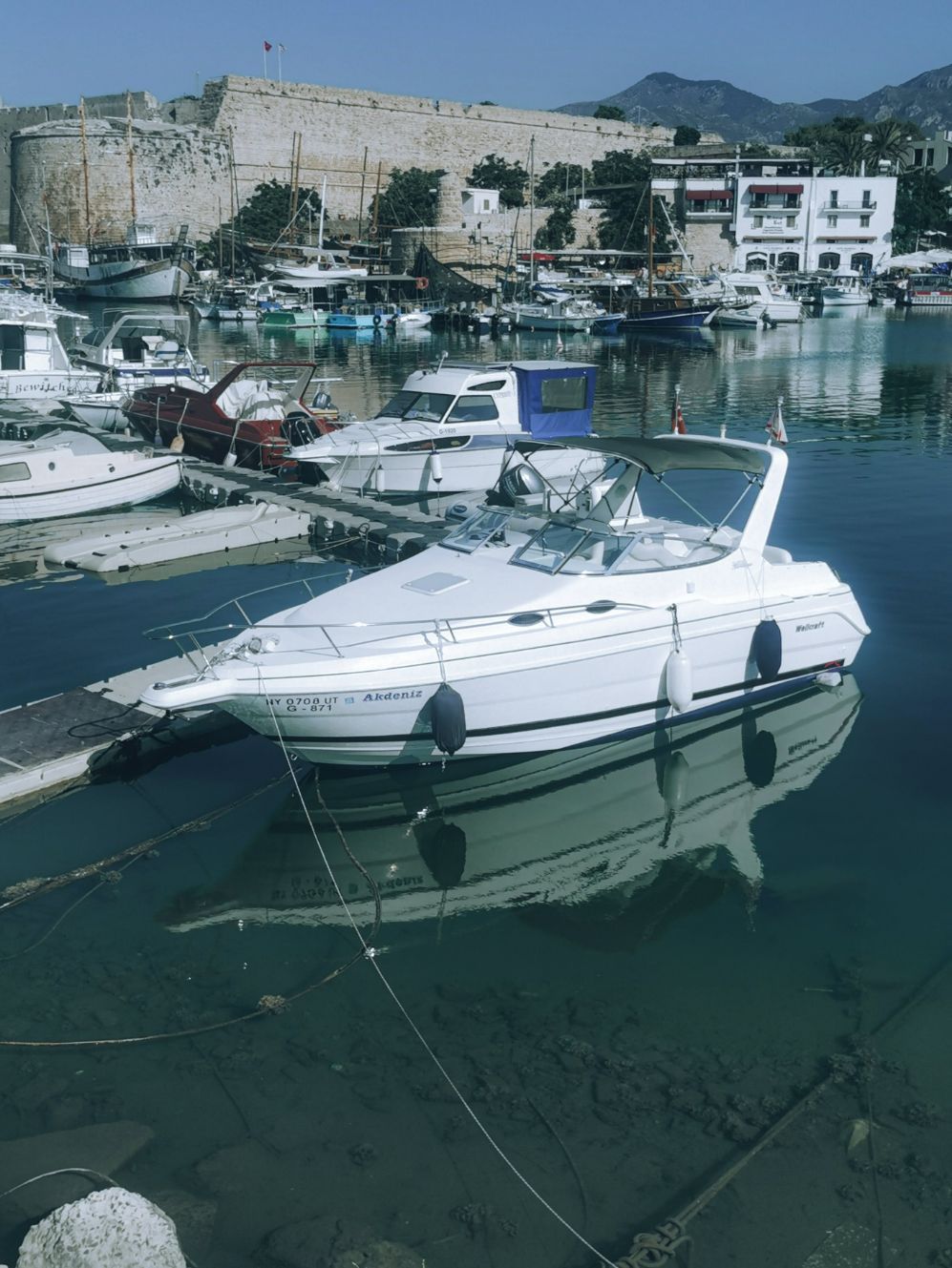 A Motorboat Docked — Boat Service in Woodburn, NSW
