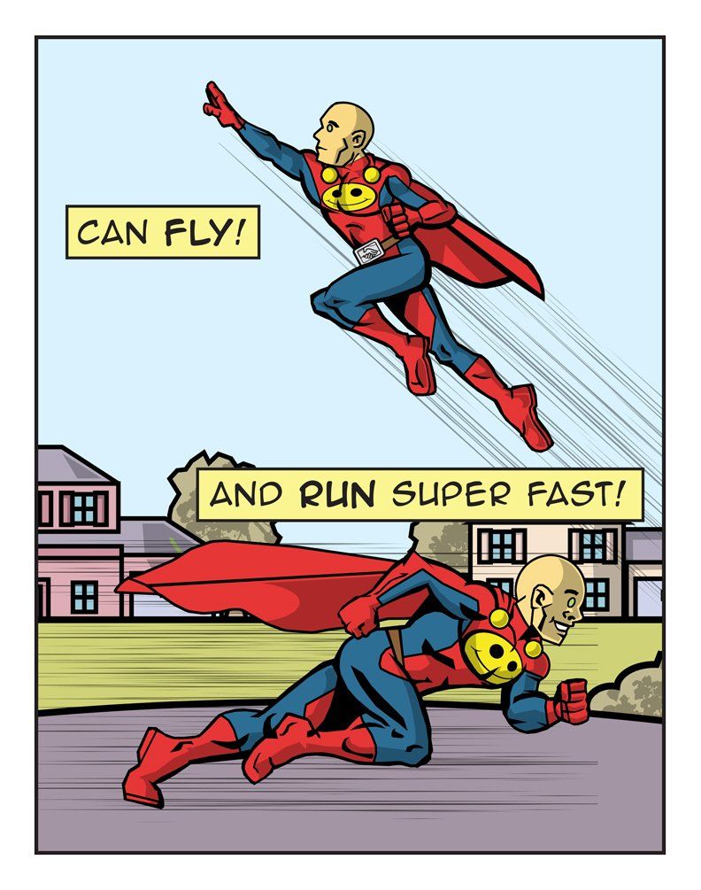 The Adventures of Superchum, World's Friendliest Superhero, Chapter 1 comic panel